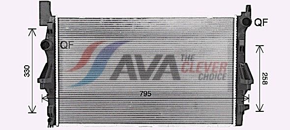 Kühler, Motorkühlung AVA QUALITY COOLING MS2732