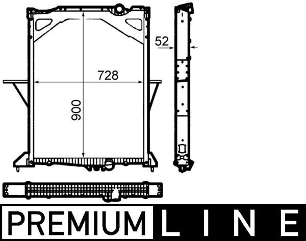 Kühler, Motorkühlung MAHLE CR1915000P