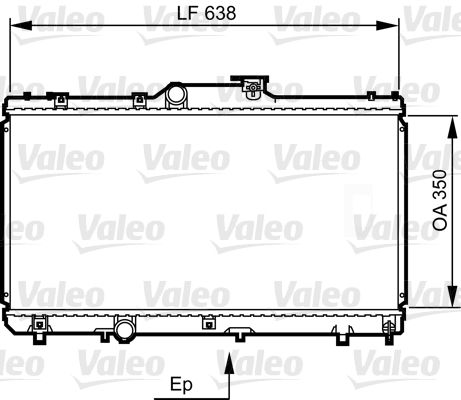 Kühler, Motorkühlung VALEO 731464