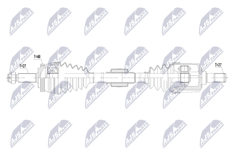 Antriebswelle (Gelenkwelle) NTY NPW-HY-649