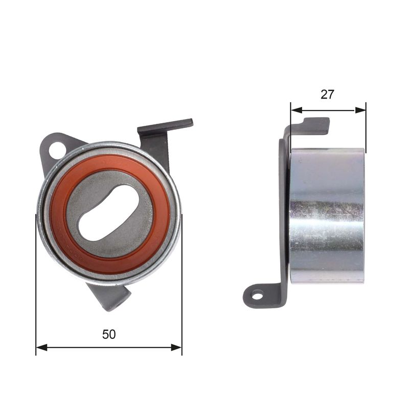 Spannrolle, Zahnriemen GATES T41004