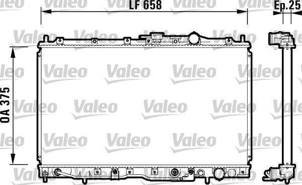 Kühler, Motorkühlung VALEO 734135