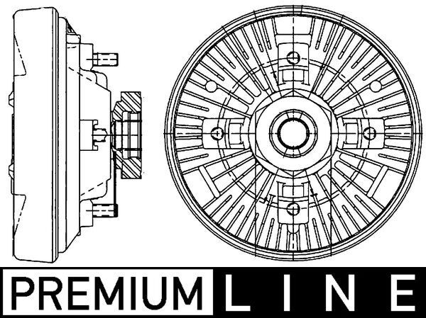 Kupplung, Kühlerlüfter MAHLE CFC208000P