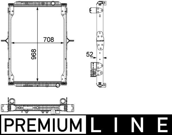 Kühler, Motorkühlung MAHLE CR892000P