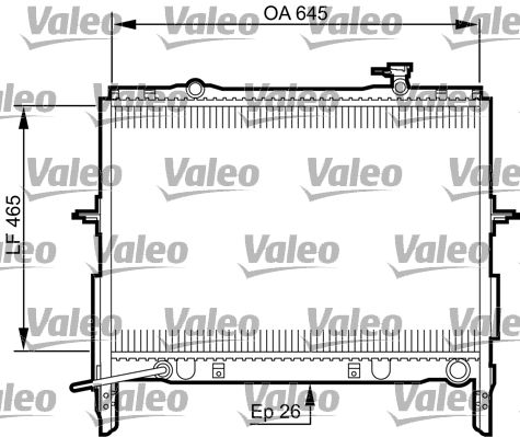 Kühler, Motorkühlung VALEO 735505