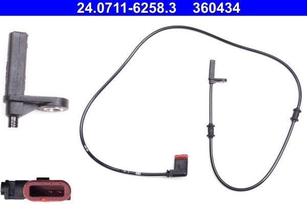 Sensor, Raddrehzahl ATE 24.0711-6258.3