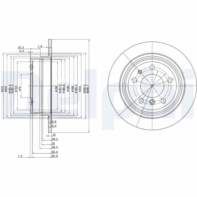Bremsscheibe DELPHI BG2437