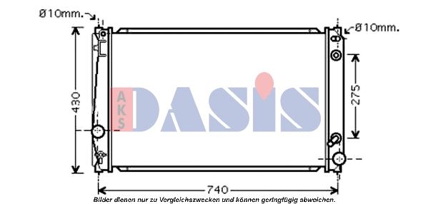 Kühler, Motorkühlung AKS DASIS 210164N