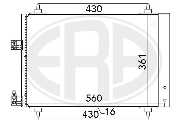 Kondensator, Klimaanlage ERA 667020