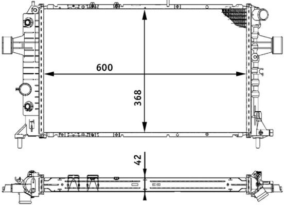 Kühler, Motorkühlung MAHLE CR320000S