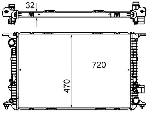 Kühler, Motorkühlung MAHLE CR1022000S