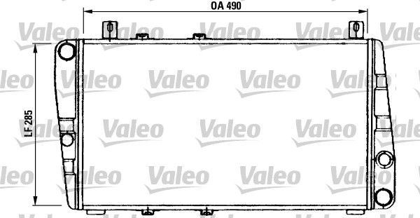 Kühler, Motorkühlung VALEO 730375