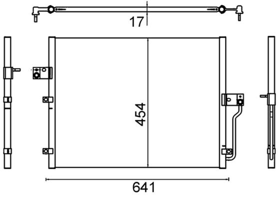 Kondensator, Klimaanlage MAHLE AC643000S