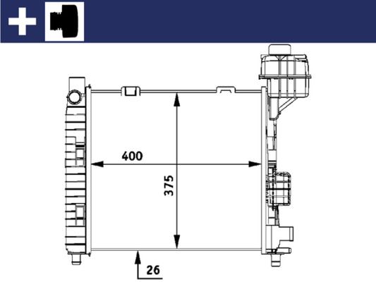 Kühler, Motorkühlung MAHLE CR322000S