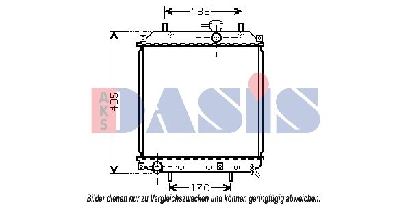 Kühler, Motorkühlung AKS DASIS 360024N