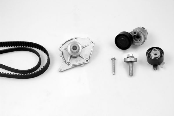 Wasserpumpe + Zahnriemensatz HEPU pk09622
