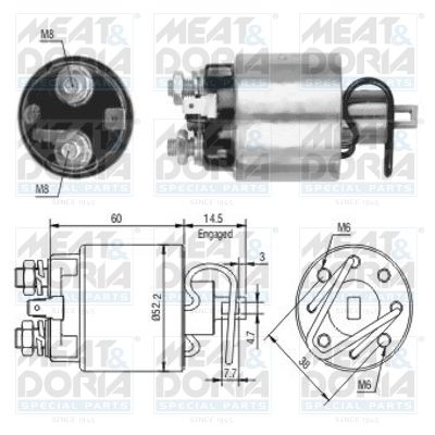 Magnetschalter, Starter MEAT & DORIA 46089