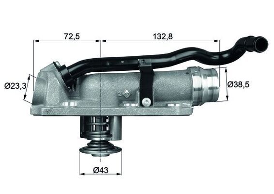Thermostat, Kühlmittel MAHLE TM9105