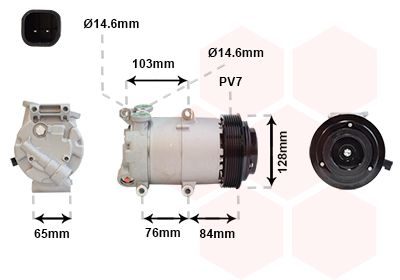Kompressor, Klimaanlage VAN WEZEL 1800K418