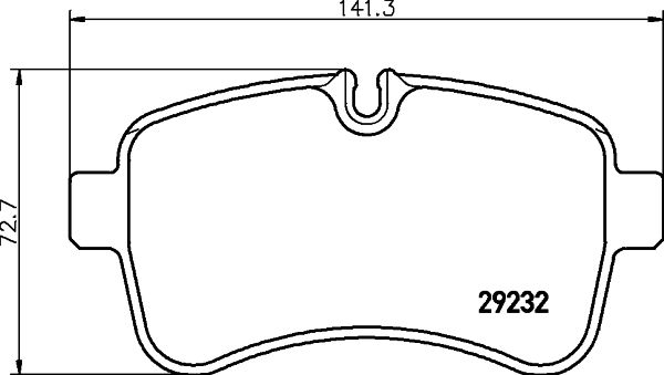 Bremsbelagsatz Bremsbeläge HELLA 8DB 355 005-551