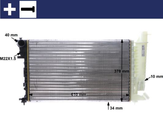 Kühler, Motorkühlung MAHLE CR167000S