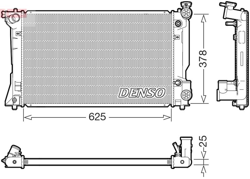 Kühler, Motorkühlung DENSO DRM50145
