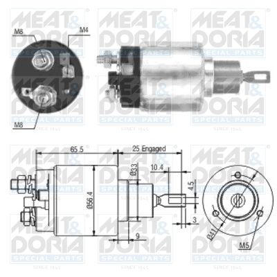 Magnetschalter, Starter MEAT & DORIA 46108