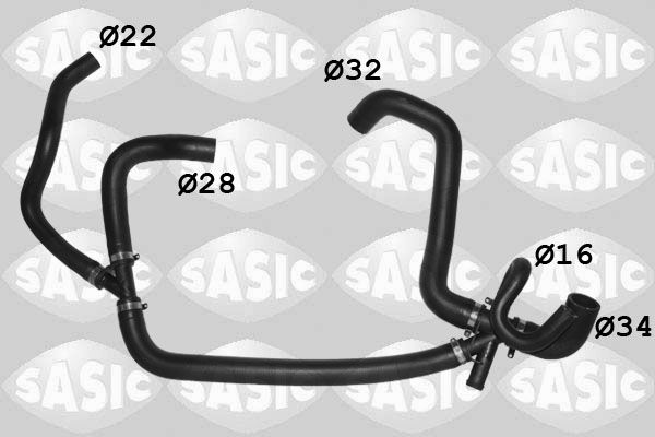 Kühlerschlauch SASIC 3406509