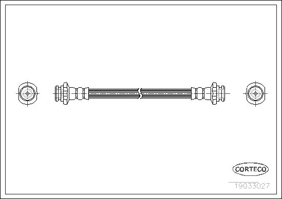 Bremsschlauch CORTECO 19033027