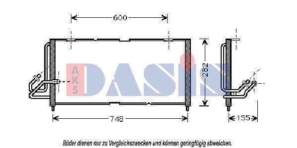 Kondensator, Klimaanlage AKS DASIS 522034N