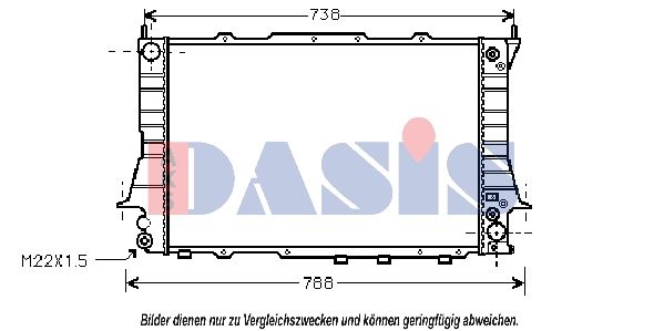 Kühler, Motorkühlung AKS DASIS 481730N