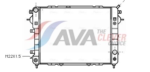 Kühler, Motorkühlung AVA QUALITY COOLING OL2089