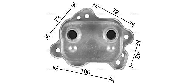 Ölkühler, Motoröl AVA QUALITY COOLING bw3595