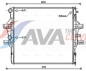 Kühler, Motorkühlung AVA QUALITY COOLING IV2125