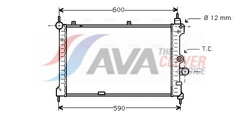 Kühler, Motorkühlung AVA QUALITY COOLING OL2127