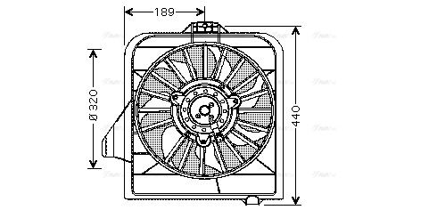 Lüfter, Motorkühlung AVA QUALITY COOLING cr7504