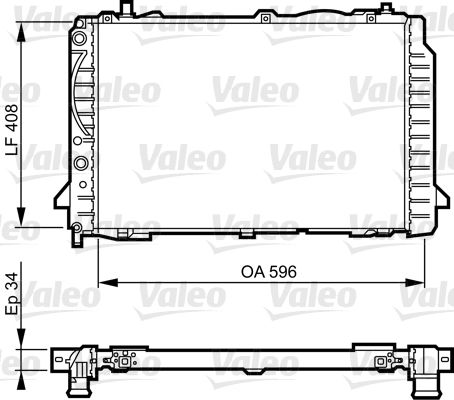 Kühler, Motorkühlung VALEO 731503