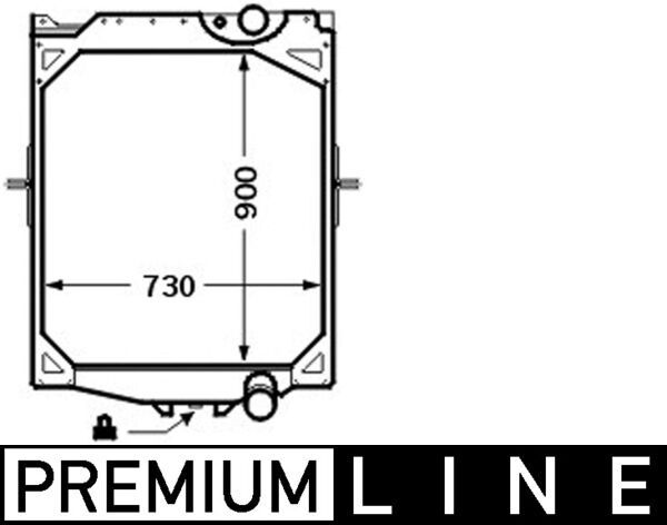 Kühler, Motorkühlung MAHLE CR756000P