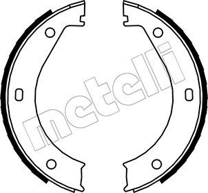 Bremsbackensatz, Feststellbremse METELLI 53-0013