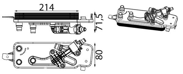 Ölkühler, Automatikgetriebe MAHLE CLC90000S