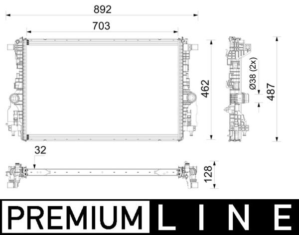 Kühler, Motorkühlung MAHLE CR2775000P
