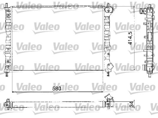 Kühler, Motorkühlung VALEO 732580