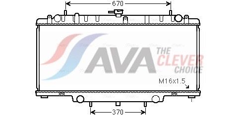 Kühler, Motorkühlung AVA QUALITY COOLING DNA2394