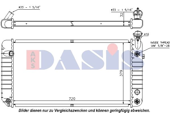 Kühler, Motorkühlung AKS DASIS 520052N