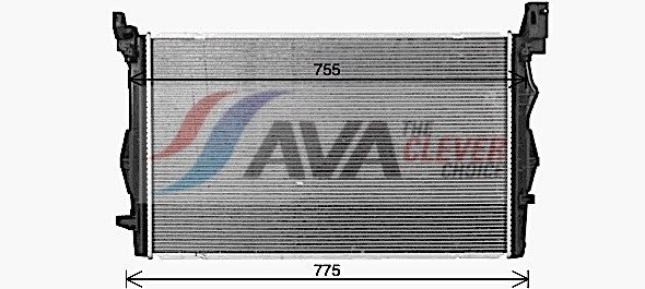 Kühler, Motorkühlung AVA QUALITY COOLING MS2731