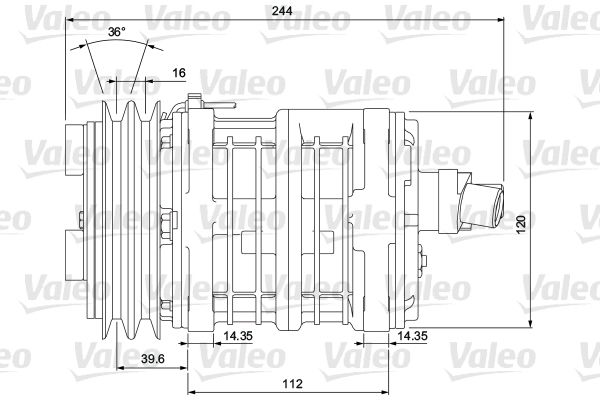 Kompressor, Klimaanlage VALEO 700853