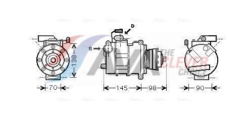 Kompressor, Klimaanlage AVA QUALITY COOLING AIAK280