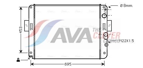 Kühler, Motorkühlung AVA QUALITY COOLING IV2061
