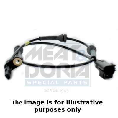 Sensor, Raddrehzahl MEAT & DORIA 90608E