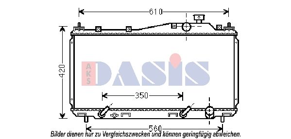 Kühler, Motorkühlung AKS DASIS 100069N